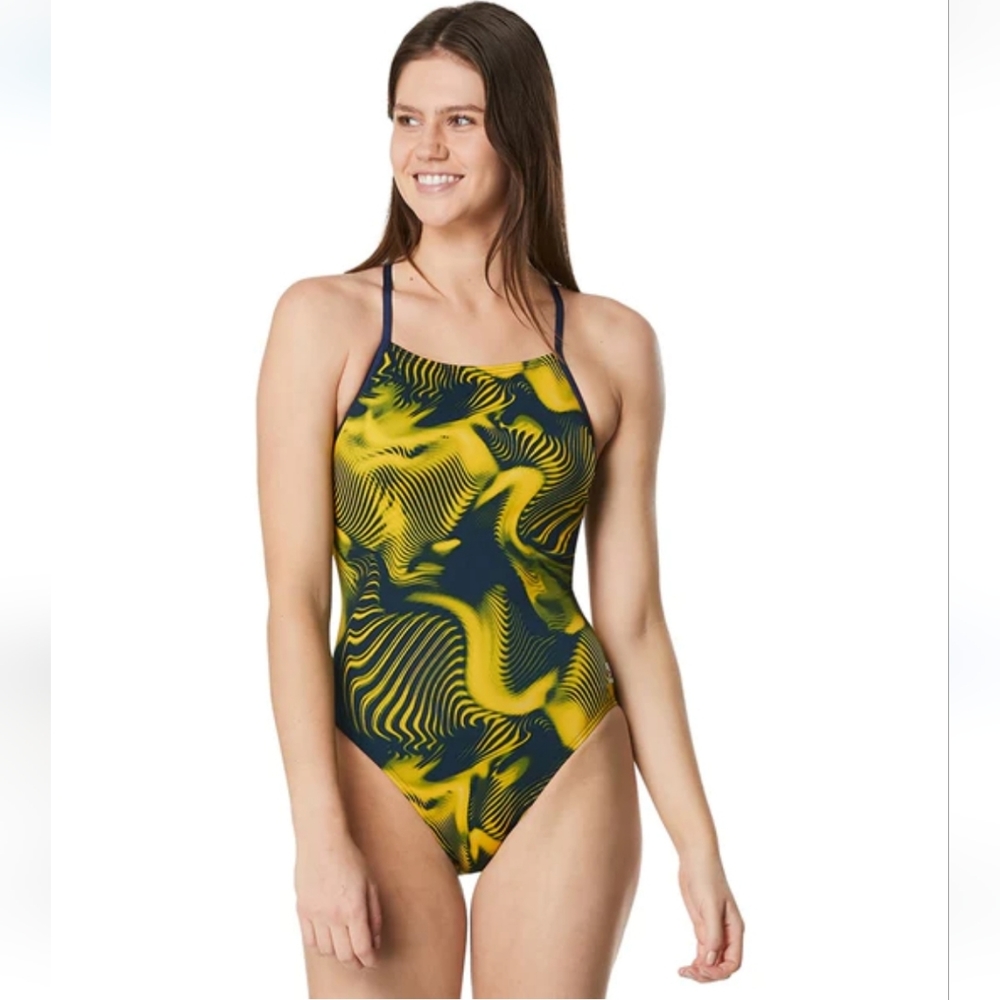 Speedo Endurance Fusion Vibe One-Piece Athletic Swimsuit XXS